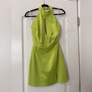 Elliatt Vibrant Green Backless Dress